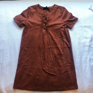 Boutique Faux Suede Dress